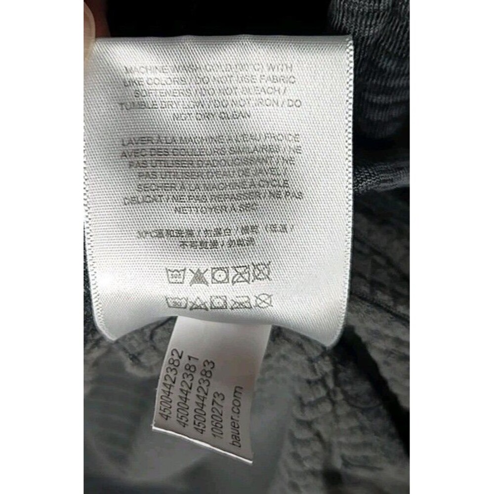 Bauer Hockey First Line Heathered Long Sleeve SweatShirt, Sz Small, Gray - Picture 9 of 9